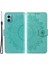 Xiaomi Için Redmi Note 11E 5g/redmi 10 5g/redmi 10 Prime+ 5g Contom Anti-Cüzdan Stand Tasarımı Mandala Çiçek Pu Deri Telefon Flip Kapak Telefonu Yeşili (Yurt Dışından) 1
