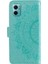 Xiaomi Için Redmi Note 11E 5g/redmi 10 5g/redmi 10 Prime+ 5g Contom Anti-Cüzdan Stand Tasarımı Mandala Çiçek Pu Deri Telefon Flip Kapak Telefonu Yeşili (Yurt Dışından) 5