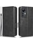 Xiaomi 12T 5g/redmi K50 Ultra 5g, Baskılı Üçgen Desen Pu Deri Cüzdan Stand Folio Flip Koruyucu Kapak Black Için Şok Geçirmez Telefon Kılıfı (Yurt Dışından) 1