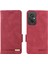 Xiaomi Redmi Için 11 Prime 4g Anti-Çizelge Pu Deri Deri Anti Dalgalı Kılıf Donanım Dekoru Çift Manyetik Toka Cüzdan Stand Kabuk-Rose (Yurt Dışından) 1