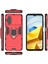 Xiaomi Poco M5 Için 4g Anti-Drop Telefon Kılıf Halka Tutucu Kickstand Sabit Pc Yumuşak Tpu Akıllı Telefon Kapak-Kırmızı (Yurt Dışından) 5