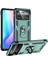 Xiaomi Poco X4 Pro 5g Yüzük Kickstand Telefon Kılıfı Yumuşak Tpu+Sabit Pc Askeri Şok Geçirmez Koruyucu Kapak-Blackish Green (Yurt Dışından) 1