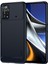Xiaomi Poco X4 Pro 5g Yumuşak Cilt Esnek Tpu Anti-Slatch Anti-Slatch Telefon Kılıfı Karbon Fiber Doku Fırçalanmış Şok Geçirmez Şık Kılıf Mavisi (Yurt Dışından) 1