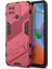 Xiaomi Redmi Için 10C Kickstand Telefon Kılıfı Sert Pc Yumuşak Tpu Sert Çift Katman Koruması Telefon Kapak-Rose (Yurt Dışından) 1