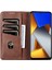 Xiaomi Için Poco M4 Pro 4g Pu Deri Folio Kapak Standı Gizli Manyetik Adsorpsiyon Tam Koruma Cüzdan Flip Case-Coffee (Yurt Dışından) 2