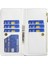 Xiaomi Için Redmi A1 4g/a2 4g/a1+ 4g/a2+ 4g/poco C50 4g Pu Deri Fermuarı Cep Telefon Kılıfı Baskılı Rhombus Desen Cüzdan Stand Kapağı Strap-White (Yurt Dışından) 5