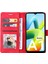 Xiaomi Redmi A1 4g/a2 4g Deri Telefon Kılıf Stand Cüzdan Cilt Touch Telefon Kapak-Kırmızı (Yurt Dışından) 2