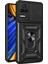 Xiaomi Poco F4 5g/redmi K40S 5g Kickstand Pc+Tpu Hibrid Kapak Slayt Kamera Koruması Telefon Kılıfı Black (Yurt Dışından) 1