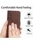 Xiaomi Için Poco M4 Pro Telefon Kartı Tutucu Kılıf Cüzdanı Manyetik Pu Deri+Yumuşak Tpu Ince Dikişli Telefon Kapağı Strap-Brown (Yurt Dışından) 4
