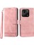 Dierfeng Df-03 Xiaomi Redmi 10A Için Pu Deri Kılıf, Çizgiler Baskılı Dalgalı Anti-Cüzdan Telefon Stand Kapak Pembe (Yurt Dışından) 1