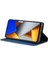 Xiaomi Için Poco M4 Pro 4g Pu Deri Folio Kapak Stand Gizli Manyetik Adsorpsiyon Tam Koruma Cüzdan Flip Case-Blue (Yurt Dışından) 3