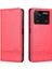 Xiaomi Poco M4 Pro 4g Pu Deri Folio Kapak Stand Gizli Manyetik Adsorpsiyon Tam Koruma Cüzdan Flip Case-Red (Yurt Dışından) 1