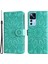 Xiaomi 12T 5g/redmi K50 Ultra 5G/12T Pro 5g Pu Deri Ayçiçeği Baskılı Stand Telefon Kılıfı Manyetik Kapak El Strap-Yeşili (Yurt Dışından) 1