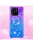 Xiaomi Redmi Için Yb Quicksand 10C Glitter Kasa Gradyan ve Akan Sıvı Yumuşak Tpu Yastık Telefon Kapak-Mor/mavi (Yurt Dışından) 3
