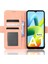 Xiaomi Için Redmi A1 4g/a2 4g Çoklu Kart Yuvaları Pu Deri Cüzdan Kapağı Çift Manyetik Toka Cep Telefonu Stand Vaka-Pembe (Yurt Dışından) 3