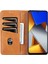 Xiaomi Poco X4 Pro 5g Pu Deri Manyetik Otomatik Kapatma Telefon Kılıfı Tam Koruma Cüzdan Stand Flip Cover-Brown (Yurt Dışından) 2