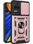 Xiaomi Için Poco F4 5g/redmi K40S 5g Kickstand Pc+Tpu Hibrid Kapak Slayt Kamera Koruması Telefon Kılıfı Altın (Yurt Dışından) 1