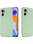 Xiaomi Için Redmi 10 5g/redmi 10 Prime+ 5g/redmi Not 11E 5g Sıvı Silikon Kılıf Yumuşak Mikrofiber Astar Strap-Yeşil ile Anti-Dizli Koruyucu Kabuk (Yurt Dışından) 2