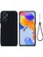 Xiaomi Için Redmi 10 5g/redmi 10 Prime+ 5g/redmi Not 11E 5g Sıvı Silikon Kılıf Yumuşak Mikrofiber Astar Strap-Black ile Anti-Dizli Koruyucu Kabuk (Yurt Dışından) 1