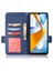 Xiaomi Poco C40 4g Için Koruyucu Telefon Kapağı, Manyetik Toka Folio Flip Cüzdan Kılıfı Pu Deri Litchi Doku Kabuk-Karanlık Mavi (Yurt Dışından) 3