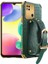 Xiaomi Için Redmi 10A Elektrapılaşma Timsah Doku Telefon Kılıf Anti-Çizelge Koruyucu Cep Telefonu Kapağı Kesin Kesim Pu Deri Kaplamalı Tpu Kabuğu El Strap Kickstand-Yeşil (Yurt Dışından) 1