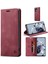 Xiaomi 12T 5G/12T Pro 5g/redmi K50 Ultra 5g Rfıd Engelleme Cüzdan Telefon Kılıfı Retro Doku Pu Deri Stand Manyetik Emilim Mat Kapak-Kırmızı (Yurt Dışından) 1