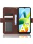 Xiaomi Için Redmi A1 4g/a2 4g Çoklu Kart Yuvaları Pu Deri Cüzdan Kapağı Çift Manyetik Kıta Cep Telefonu Stand Vaka-Kahverengi (Yurt Dışından) 3