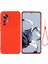Xiaomi 12T 5g/redmi K50 Ultra 5g Sıvı Silikon Telefon Kılıfı Kayış Kırmızı (Yurt Dışından) 1