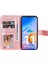 Xiaomi Redmi Için 11 Prime 4g Çiçek Baskı Pu Deri Kılıf Manyetik Toka Stand Cüzdan Şok Geçirmez Telefon Kapağı Strap-Rose Altın (Yurt Dışından) 2