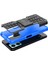 Xiaomi Redmi Için Not 11E 5g/10 5g/10 Prime+ 5g Lastik Doku Şok-Absorpsiyon Kapağı Kickstand Combo Pc+ Tpu Çift Katman Tasarım Koruyucu Telefon Kılıf Mavisi (Yurt Dışından) 5