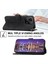 Dierfeng Df-03 Xiaomi Redmi 10A Için Pu Deri Kılıf, Çizgiler Baskılı Dalgalı Anti-Drop Cüzdan Telefon Stand Kapak Black (Yurt Dışından) 4