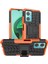 Xiaomi Redmi Için Not 11E 5g/10 5g/10 Prime+ 5g Lastik Doku Şok-Absorpsiyon Kapağı Kickstand Combo Pc+ Tpu Çift Katman Tasarım Koruyucu Telefon Vaka-Orange (Yurt Dışından) 1