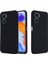 Xiaomi Redmi Için 11 Prime 5g Sıvı Silikon Yumuşak Astar Telefon Kılıfı Şok Geçirmez Telefon Kapağı Strap-Black (Yurt Dışından) 3