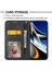 Xiaomi Için Poco C40 4g Baskılı Rhombus Desen Buzağı Doku Telefon Kılıfı Pu Deri Deri Cüzdan Stand Manyetik Kapanma Folio Flip Cover-Black (Yurt Dışından) 4