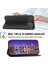 Xiaomi Için Poco C40 4g Baskılı Rhombus Desen Buzağı Doku Telefon Kılıfı Pu Deri Deri Cüzdan Stand Manyetik Kapanma Folio Flip Cover-Black (Yurt Dışından) 5