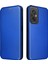 Xiaomi Redmi Için 11 Prime 4g Karbon Fiber Doku Manyetik Pu Deri Deri Anti-Çizelge Anti Tele Kılıf Yuvası Stand Cep Telefonu Kapak Mavisi (Yurt Dışından) 1
