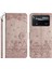 Xiaomi Poco X4 Pro 5g Pu Deri Telefon Kılıfı Duvar Kedileri Baskılı Stand Cüzdan Telefon Kapağı Strap-Smoky Mor ile (Yurt Dışından) 1