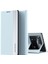 Xiaomi Poco X4 Pro 5g Otomatik Emilim Elektrofüze Pu Deri Kapak Katlanabilir Stand Telefon Baby Blue (Yurt Dışından) 1