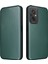 Xiaomi Redmi Için 11 Prime 4g Karbon Fiber Doku Manyetik Pu Deri Deri Anti-Sracratch Anti-Sracratch Kılıf Yuvası Standı Cep Telefonu Kapak Yeşili (Yurt Dışından) 1