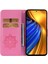 Xiaomi Için Poco F4 5g/redmi K40S 5g Baykuş Çiçek Deseni Baskılı Manyetik Toka Standı Pu Deri Telefon Cüzdan Kapak Çizgisi (Yurt Dışından) 3