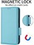 Xiaomi Için Stand ile Anti-Fall Telefon Kapağı 12T 5g/redmi K50 Ultra 5G/12T Pro 5g, Litchi Doku Pu Deri Çift Manyetik Toka Telefon Cüzdan Case Baby Blue (Yurt Dışından) 4