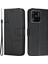 Xiaomi Redmi 10C Için 4g Dikiş Pu Deri Cüzdan Kılıfı Manyetik Kapanma Tam Koruma Kitabı Tasarım Stand Kapağı Strap-Black (Yurt Dışından) 1