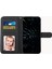 Xiaomi Redmi 10C Için 4g Dikiş Pu Deri Cüzdan Kılıfı Manyetik Kapanma Tam Koruma Kitabı Tasarım Stand Kapağı Strap-Black (Yurt Dışından) 2