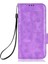 Xiaomi Redmi Için 11 Prime 4g Baskılı Üçgen Desen Pu Deri Stand Kılıfı Tam Koruma Telefon Cüzdan El Strap-Murple ile (Yurt Dışından) 3