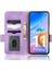 Xiaomi Redmi Için 11 Prime 4g Baskılı Üçgen Desen Pu Deri Stand Kılıfı Tam Koruma Telefon Cüzdan El Strap-Murple ile (Yurt Dışından) 4