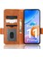 Xiaomi Redmi Için 11 Prime 4g Baskılı Üçgen Desen Pu Deri Stand Kılıfı Tam Koruma Telefon Cüzdan El Strap-Brown ile (Yurt Dışından) 4