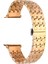 Casestreet Apple Watch Se 2 2023 44MM Kordon Metal Zigzag Fit Tasarım Desenli KRD86 Bronz 1