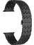Casestreet Apple Watch Se 2 2023 44MM Kordon Metal Zigzag Fit Tasarım Desenli KRD86 Siyah 1