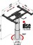 Ilse Technık 5962 G06R822 Zemine Sabitlenen Teleskopik Karavan Masa Ayağı 360 DERECE DÖNEBİLEN İLERİ GERİ KAYDIRMALI made in germany 1