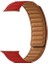 Apple Watch Se 2 2023 44MM Kordon Deri Mıknatıslı Gizli Mıknatıslı Krd 34 Kırmızı 1